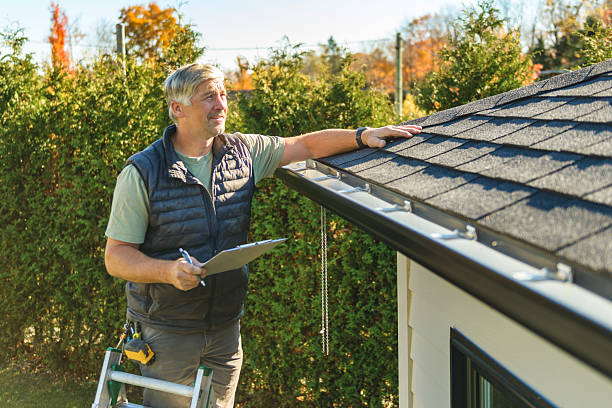Professional Roofing technician working in Pluckemin, NJ